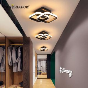 Ceiling Mount Modern Led Chandelier Decoraction Black White Chandelier Lighting For Living room Bedroom Light Fixtures Luminaire