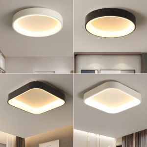 White/Black/Grey Finished Modern led Chandelier for Kitchen Room Bedroom Living Room Home Deco 110V 220V ceiling Chandelier