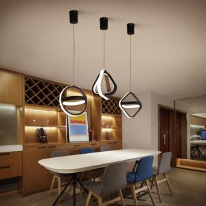 LICAN white black finished Hanging Chandelier for bedside office dining Living room Creative hanging lighting for kitchen