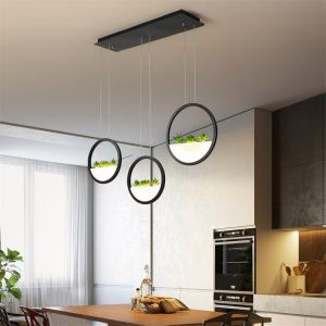 Modern Pendant Chandelier Lighting for Office Dining room Kitchen bedside home decor Lustre LED light Black Chandelier