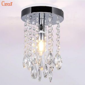 Modern Crystal LED Ceiling light Fixture For Indoor Lamp  Surface Mounting Ceiling Lamp For Bedroom Dining Room