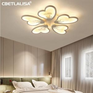 LED lamp for living room, dining room, bedroom, kitchen, home decoration suite chandeliers 220V flower shaped with remote control 