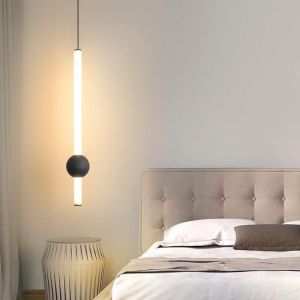Nordic minimalist led pendant light creative bedside /restaurant /bedroom/ bar dining table study pendant lamp
