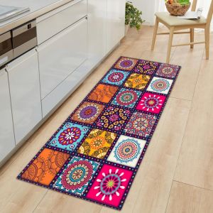 Bohemian Carpet Antislip Water Absorbing Carpet Bohemia Style Water Absorption Area Rug for Kitchen Livingroom Bathroom Door Mat