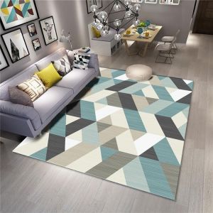 New washable bohemian style carpet for living room, modern geometric carpet for floor, rug for living room, bedroom, toilet