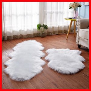 Sholisa Faux Fur Floor Rug Sheepskin Area Rug Carpert for bedroom 6cm Pile for Living Room Home Deco