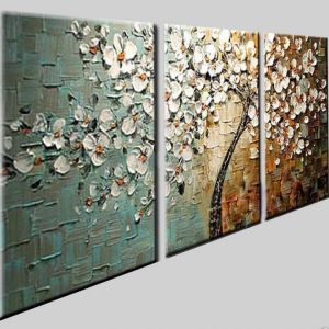 Lucky Tree Modern Abstract Oil Painting home decor wall art picture flowers on palette thick knife oil painting 168015