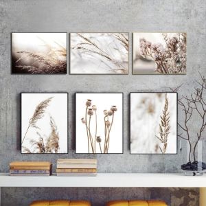 Cuadros Rice Dandelion Home Green Plant Art Canvas Painting Nordic Posters And Prints Printable Wall Pictures For Living Room