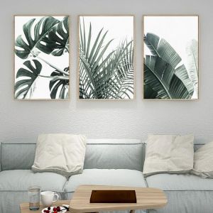 Palm Leaf Poster Monstera Canvas Painting Nordic Wall Art Print Plant Modern Picture For Living Room On The Wall Home Decor