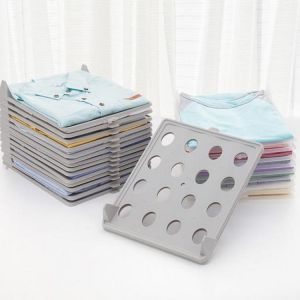 10pcs/set Clothing Storage Board Stackable Organizer for Shirt Home Storage Organization Space Separation Tool H1234
