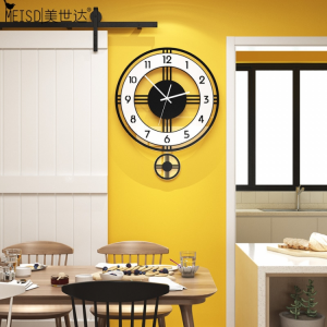 MEISD Quality Wall Clock Modern Design Clocks Quartz Hanging Black Pendulum Watch Living Room Home Decor Horloge Free Shipping