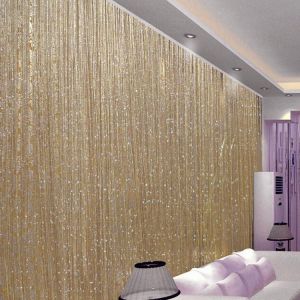 200 x 100 cm Luxury Crystal Curtain Flash Line Shiny Tassel String Door Curtain Window Room Divider Home Decoration cortinas