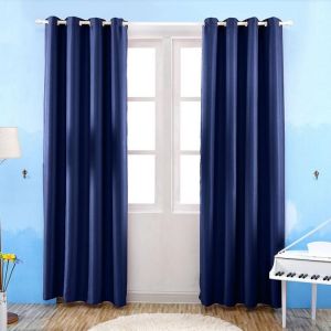 Modern Blackout Curtains For Bedroom Living Room Solid Color Window Curtains Fabrics Ready Made / Finished Drapes   Short / Long