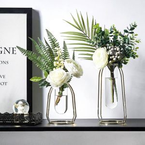 אביזרים לקישוט הבית נורדי Decoracion Hogar Moderno אגרטל קישוט אגרטל זכוכית בית חממה לפרחים בסלון