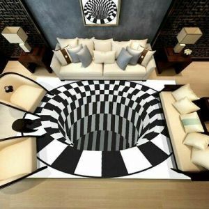 אביזרים לעיצוב הבית שטיחים 3d שטיח 'חור ללא תחתית' נגד החלקה השטיח בבית בסלון שטיח הרצפה rs