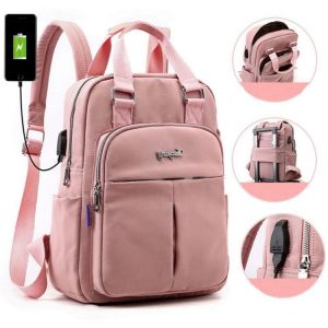 2020 New backpack female School bags Girls Laptop Backpacks Pink Men USB Charging Bagpack For boys Teenage mochila escolar