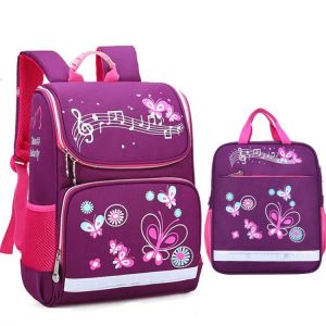 Children School Bags Set For Girls Boys Orthopedic Backpack Cartoon Butterfly Car School Bag Kids Satchel Knapsack Mochila
