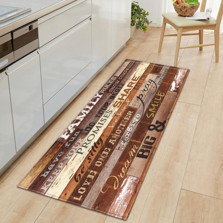אביזרים לעיצוב הבית שטיחים Nordic Kitchen Mat Bedroom Entrance Doormat Home Hallway Floor Decoration Living Room Carpet Wood grain Bathroom Anti-Slip Rug